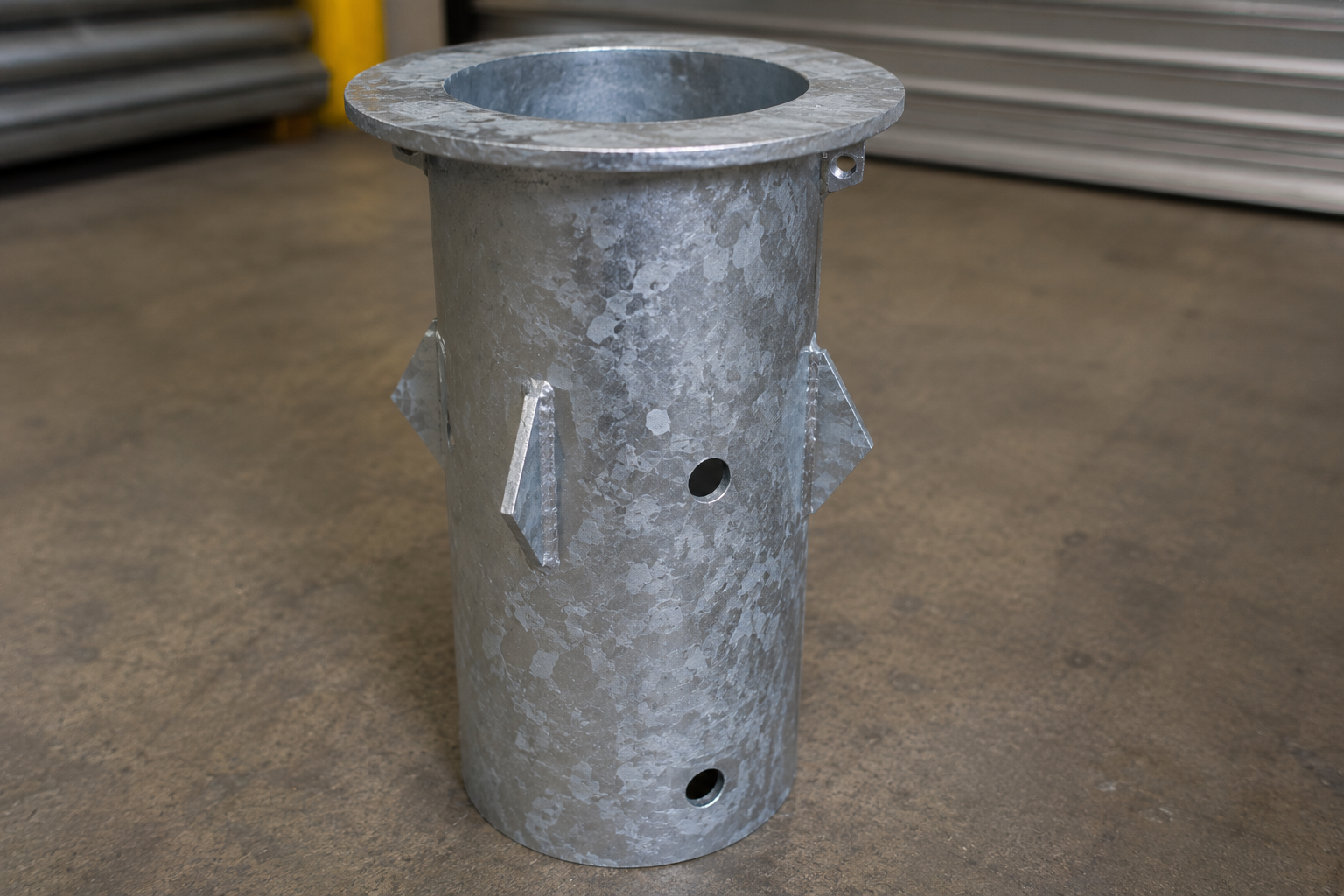 Galvanized Steel Post Mount on Concrete